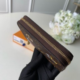 Replica Louis Vuitton Brown Monogram Heart Patch Zippy Coin Purse