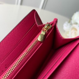 Replica Louis Vuitton Brown Monogram Heart Lock Patch Sarah Wallet