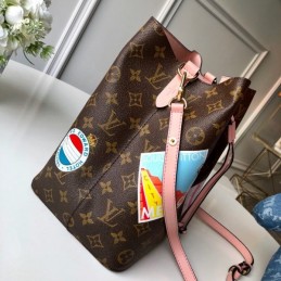 Replica Louis Vuitton Brown Monogram Pale Pink Neo Noe MM
