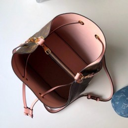 Replica Louis Vuitton Brown Monogram Pale Pink Neo Noe MM