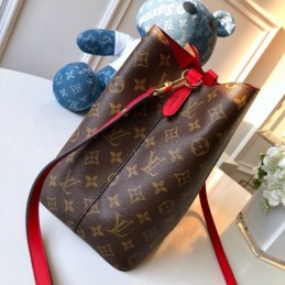 Replica Louis Vuitton Brown Monogram Red Patch Neo Noe MM