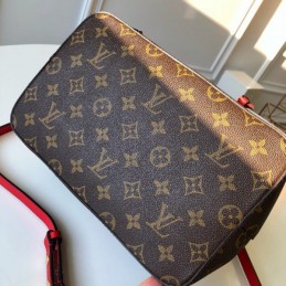 Replica Louis Vuitton Brown Monogram Red Patch Neo Noe MM