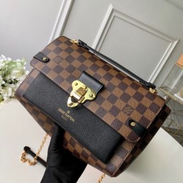 Replica Louis Vuitton Brown Damier Ebene Black Vavin PM