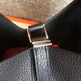 Replica Hermes Black Orange Picotin Lock 13 Bag