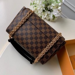 Replica Louis Vuitton Brown Damier Ebene Black Vavin PM