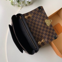 Replica Louis Vuitton Brown Damier Ebene Black Vavin PM