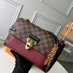 Replica Louis Vuitton Brown Damier Ebene Burgundy Vavin PM