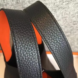 Replica Hermes Black Orange Picotin Lock 13 Bag