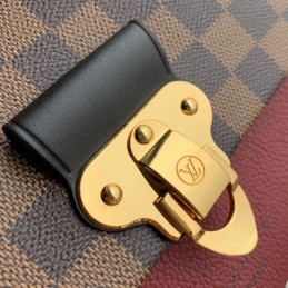 Replica Louis Vuitton Brown Damier Ebene Burgundy Vavin PM