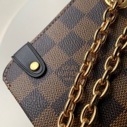 Replica Louis Vuitton Brown Damier Ebene Burgundy Vavin PM
