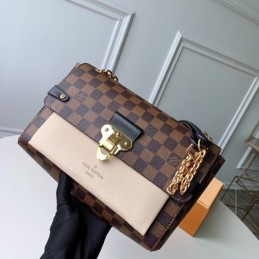 Replica Louis Vuitton Brown Damier Ebene Beige Vavin PM