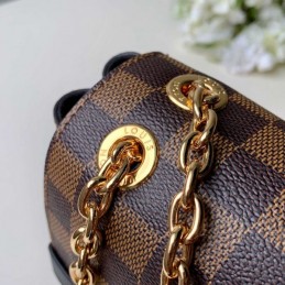 Replica Louis Vuitton Brown Damier Ebene Beige Vavin PM