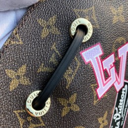 Replica Louis Vuitton Brown Monogram Black Patch Neo Noe MM