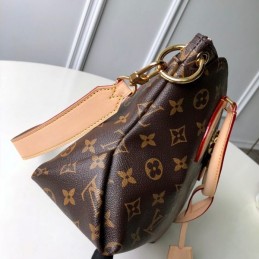 Replica Louis Vuitton Brown Monogram Beige Flower Zipped Tote PM