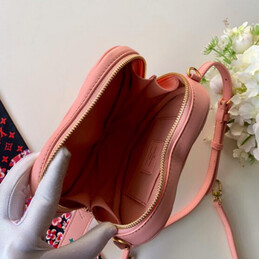 Replica Louis Vuitton Pale Pink Floral New Wave Heart Bag