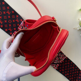 Replica Louis Vuitton Red Floral New Wave Heart Bag