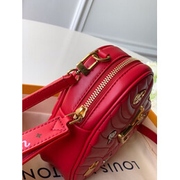 Replica Louis Vuitton Red Floral New Wave Heart Bag