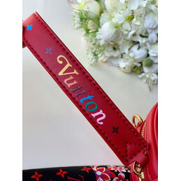 Replica Louis Vuitton Red Floral New Wave Heart Bag
