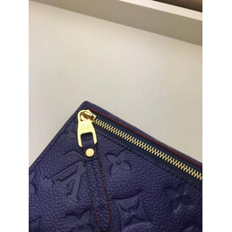 Replica Louis Vuitton Purple Embossed Monogram Chain Key Pouch