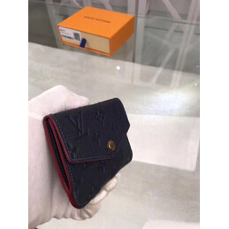 Replica Louis Vuitton Black Embossed Monogram Red Interior Chain Key Pouch