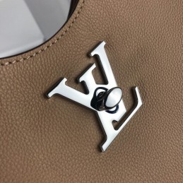 Replica Louis Vuitton Beige Lockme Hobo