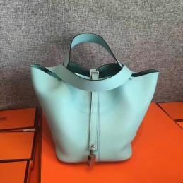 Replica Hermes Mint Green Picotin Lock 13 Bag
