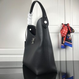 Replica Louis Vuitton Black Lockme Hobo