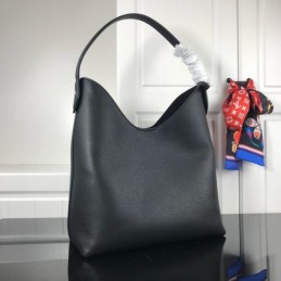 Replica Louis Vuitton Black Lockme Hobo