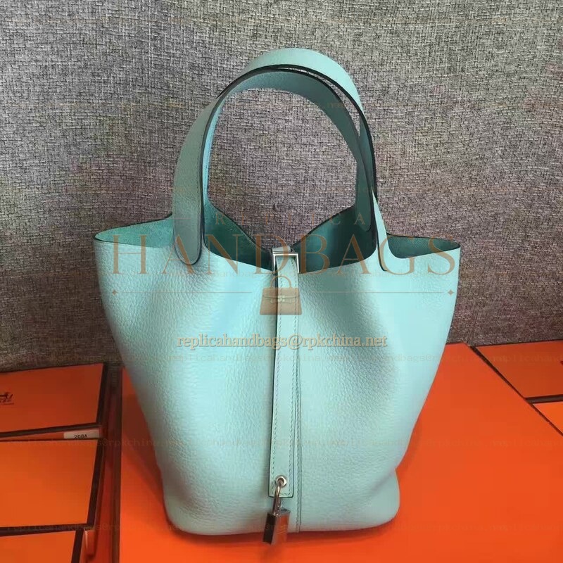 Replica Hermes Mint Green Picotin Lock 13 Bag