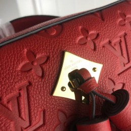 Replica Louis Vuitton Red Embossed Monogram Saintonge