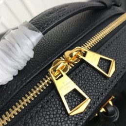 Replica Louis Vuitton Black Embossed Monogram Saintonge