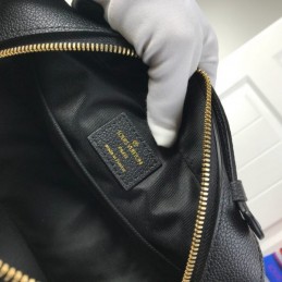 Replica Louis Vuitton Black Embossed Monogram Saintonge