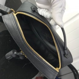 Replica Louis Vuitton Black Embossed Monogram Saintonge