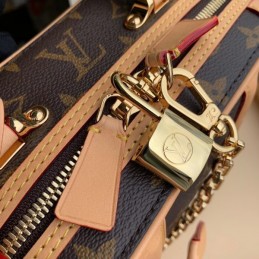 Replica Louis Vuitton Brown Monogram Round Valisette PM