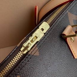 Replica Louis Vuitton Brown Giant Monogram Pale Pink Trim Speedy 30