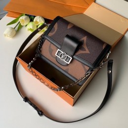 Replica Louis Vuitton Brown Reverse Monogram Dauphine