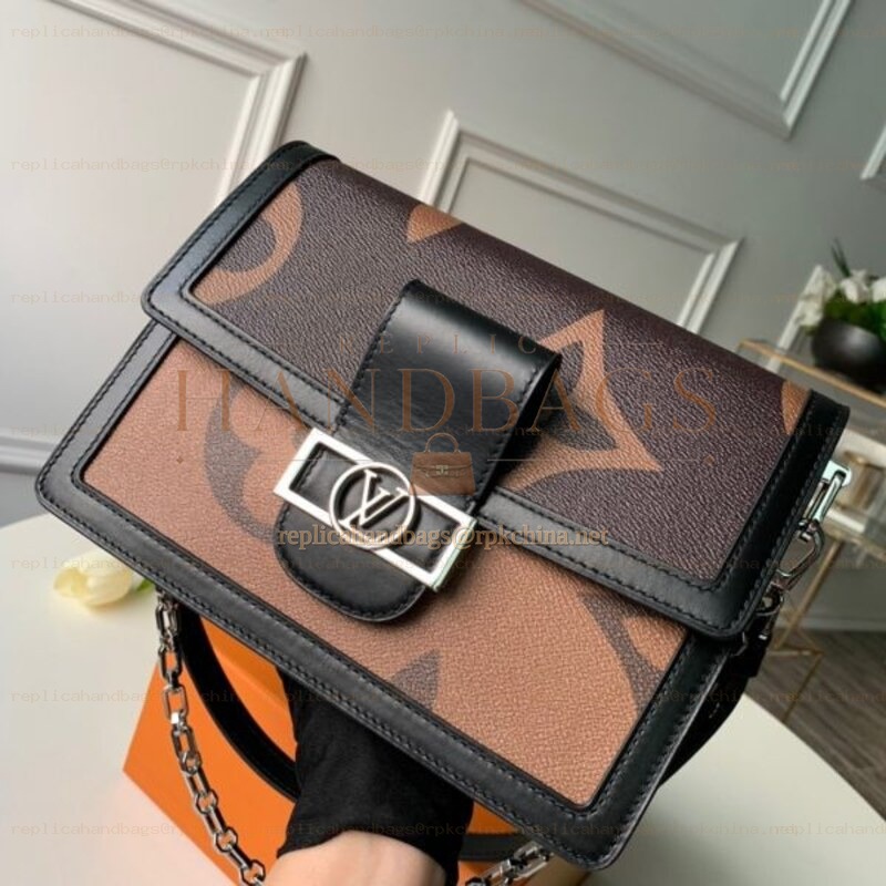 Replica Louis Vuitton Brown Reverse Monogram Dauphine