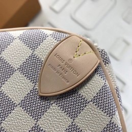 Replica Louis Vuitton White Damier Azur Speedy 30