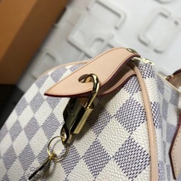 Replica Louis Vuitton White Damier Azur Speedy 30