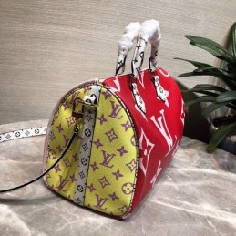 Replica Louis Vuitton Pale Pink Giant Monogram Speedy 30