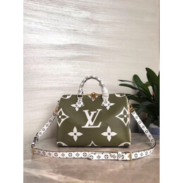 Replica Louis Vuitton Giant Monogram Khaki Speedy 30