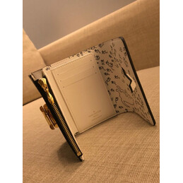 Replica Louis Vuitton Black White Monogram Character Twist Compact Wallet