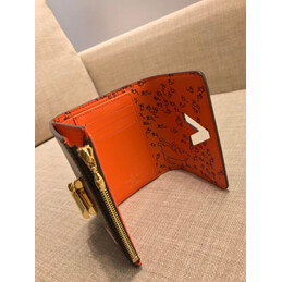 Replica Louis Vuitton Black Red Monogram Character Twist Compact Wallet