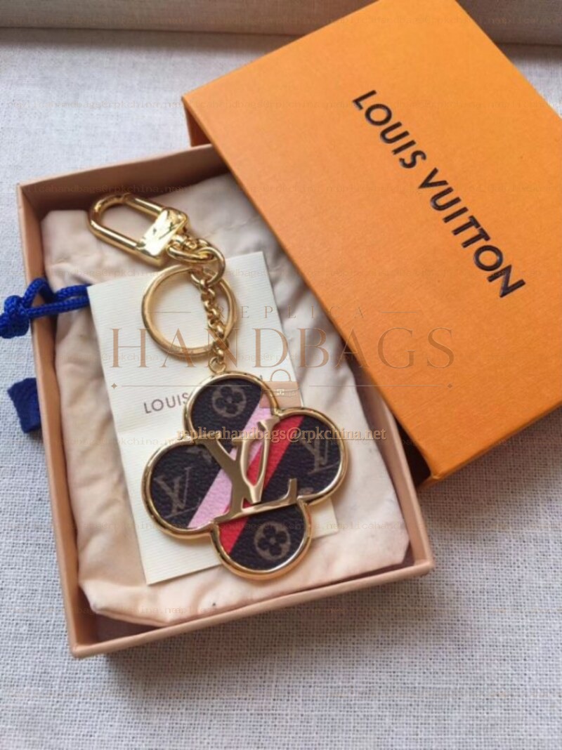 Replica Louis Vuitton Multicolor Monogram Round Key Holder Charm