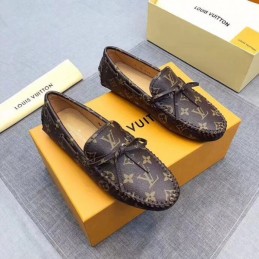 Replica Louis Vuitton Brown Monogram Tassel Loafers