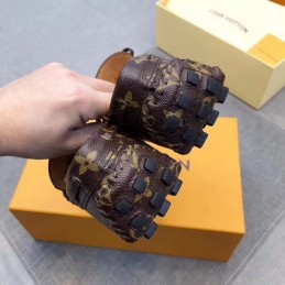 Replica Louis Vuitton Brown Monogram Tassel Loafers