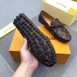 Replica Louis Vuitton Brown Monogram Tassel Loafers
