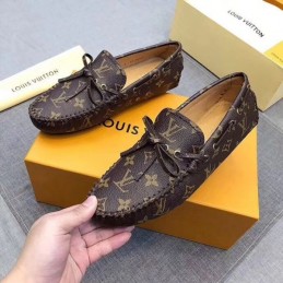 Replica Louis Vuitton Brown Monogram Tassel Loafers