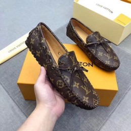 Replica Louis Vuitton Brown Monogram Tassel Loafers