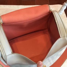 Replica Hermes White Lindy 30 Bag